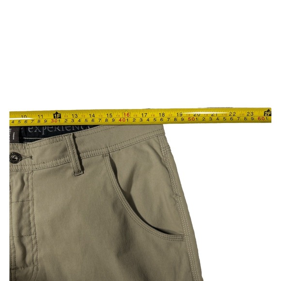 Prana Zion Pants Mens 36 x 30 Brown Stretch Straight Leg Vented Hiking Camping - Picture 5 of 8